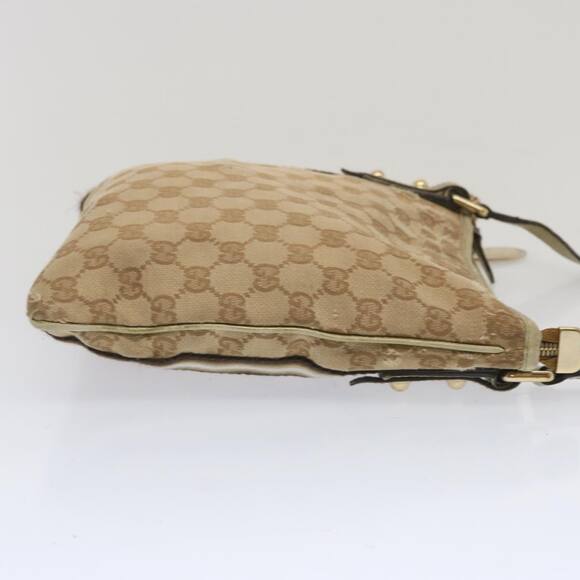 GUCCI GG Canvas Sherry Line Shoulder Bag Black Beige Brown - Picture 5 of 16